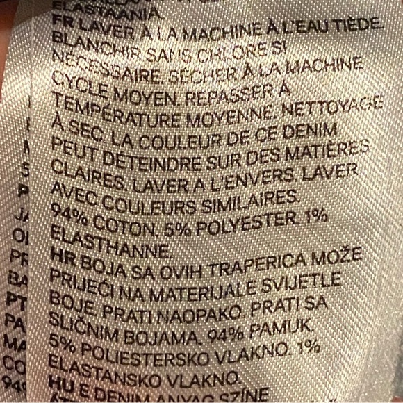 H&M Denim Raw Waist Skinny Ankle Button Fly Jeans Women's 26 - Picture 10 of 10